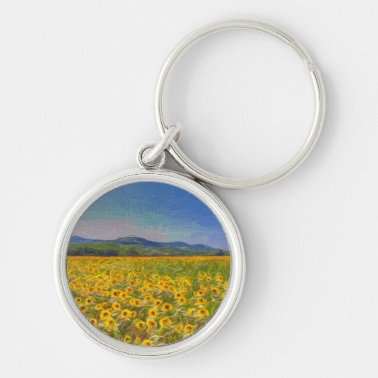 Sunflower Dreams Art Sleutelhanger (Voorkant)