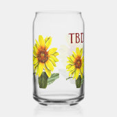 Sunflower Drinking Glass Blikvorm Glas (Voorkant)