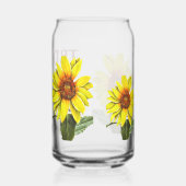 Sunflower Drinking Glass Blikvorm Glas (Achterkant)