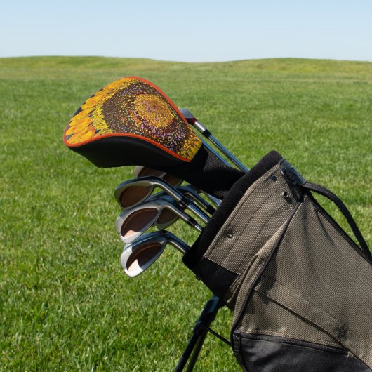 Sunflower Driver Hoesje Golfheadcover (Insitu)
