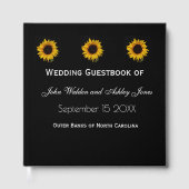 Sunflower Droplets Wedding Gastenboek (Voorkant)
