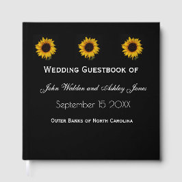 Sunflower Droplets Wedding Gastenboek