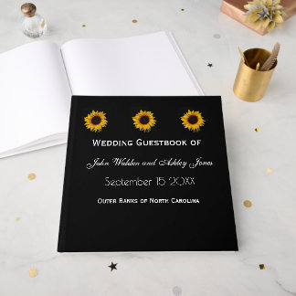 Sunflower Droplets Wedding Gastenboek