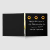 Sunflower Droplets Wedding Gastenboek (Volledig)