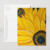 Sunflower Duo Briefkaart (Voorkant / Achterkant)