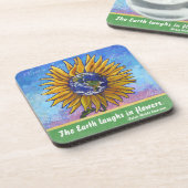Sunflower Earth Art Drankjes Onderzetter (Linkerzijde)