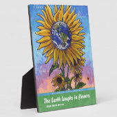 Sunflower Earth Art Fotoplaat (Zijkant)