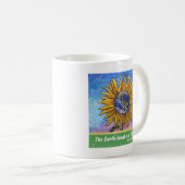 Sunflower Earth Art Koffiemok (Voorkant rechts)