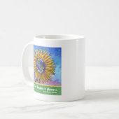 Sunflower Earth Art Koffiemok (Voorkant links)