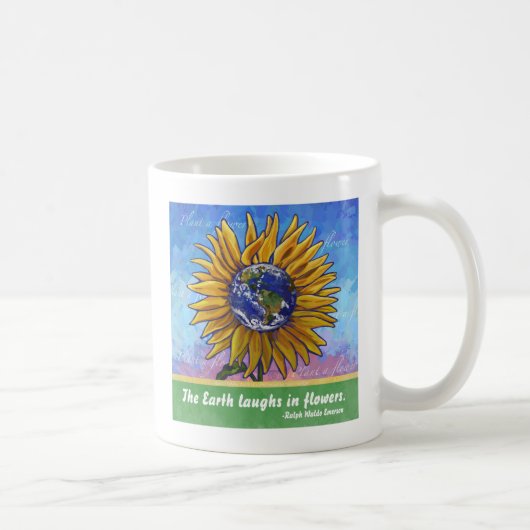 Sunflower Earth Art Koffiemok (Rechts)