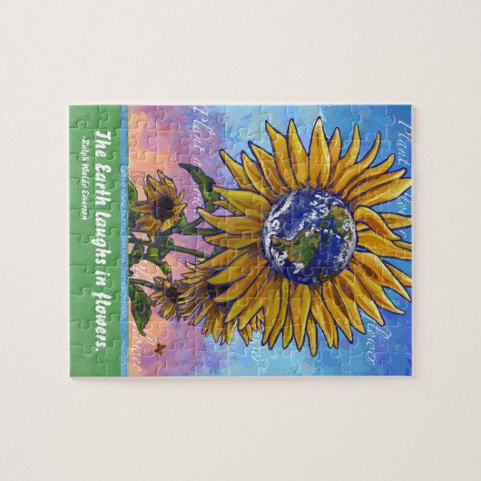 Sunflower Earth Art Legpuzzel (Horizontaal)