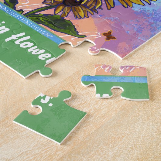 Sunflower Earth Art Legpuzzel (Zijkant)