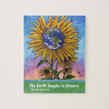 Sunflower Earth Art