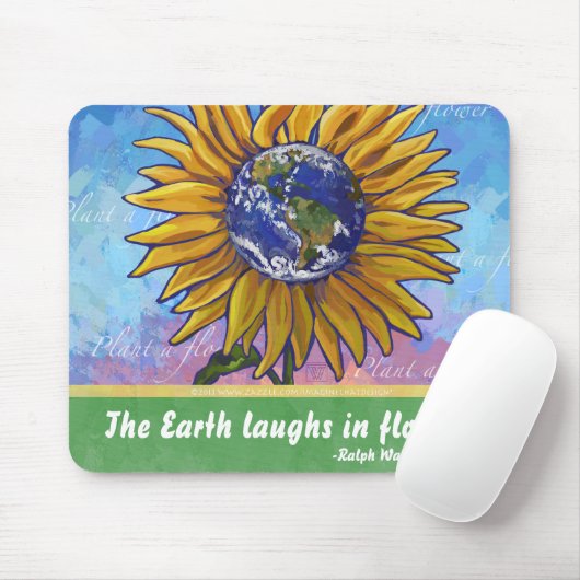 Sunflower Earth Art Muismat (Met muis)