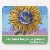 Sunflower Earth Art Muismat (Voorkant)