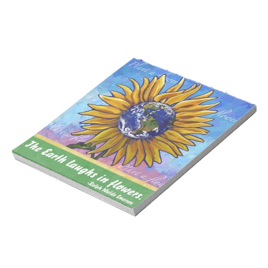 Sunflower Earth Art Notitieblok (Linkerzijde)