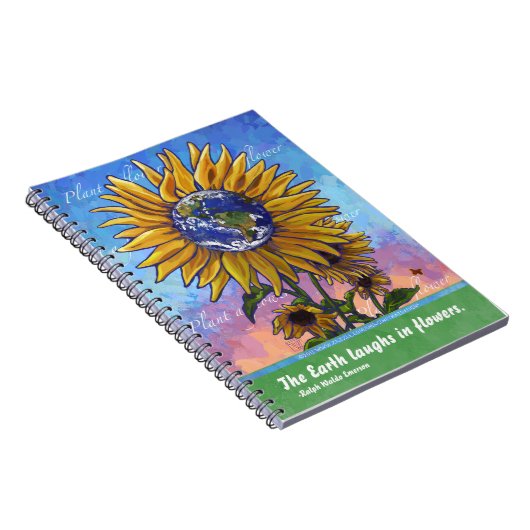 Sunflower Earth Art Notitieboek (Rechterzijde)