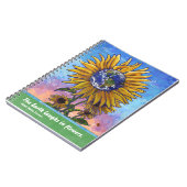 Sunflower Earth Art Notitieboek (Linkerzijde)