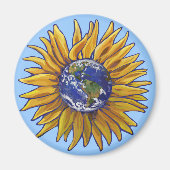 Sunflower Earth Magnet (Voorkant)