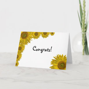 Sunflower Edge Gefeliciteerd Kaart