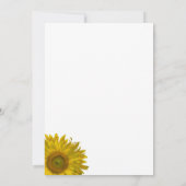 Sunflower Edge Wedding Jubileum Party Kaart (Achterkant)