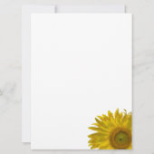 Sunflower Edge Wedding Kaart (Achterkant)