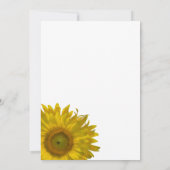Sunflower Edge Wedding Save the Date Announding Kaart (Achterkant)