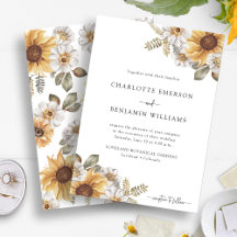 Sunflower Elegant Wedding