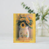 Sunflower Embrace Briefkaart (Staand voorkant)