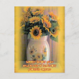 Sunflower Embrace Briefkaart
