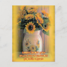 Sunflower Embrace Briefkaart