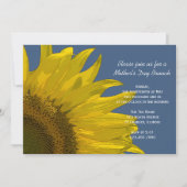 Sunflower en Blue Sky Moederdag Brunch Kaart (Voorkant)