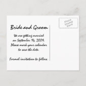 Sunflower en Blue Sky Wedding Save the Date Aankondigingskaart (Achterkant)