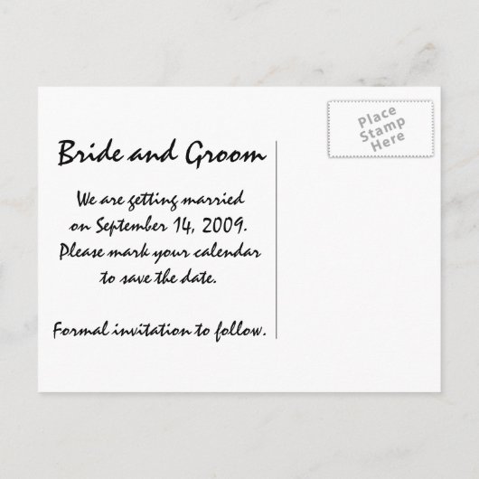 Sunflower en Blue Sky Wedding Save the Date Aankondigingskaart (Achterkant)