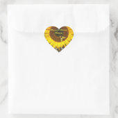 SUNFLOWER EN HONIJE BEDRIJFSTAKKEN HART STICKER (Tas)