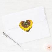 SUNFLOWER EN HONIJE BEDRIJFSTAKKEN HART STICKER (Envelop)