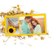 Sunflower en Lace Country Wedding Save the Date