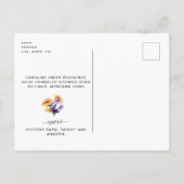 Sunflower en Lavender Rustic Vrijgezellenfeest Inv Uitnodiging Briefkaart (Achterkant)