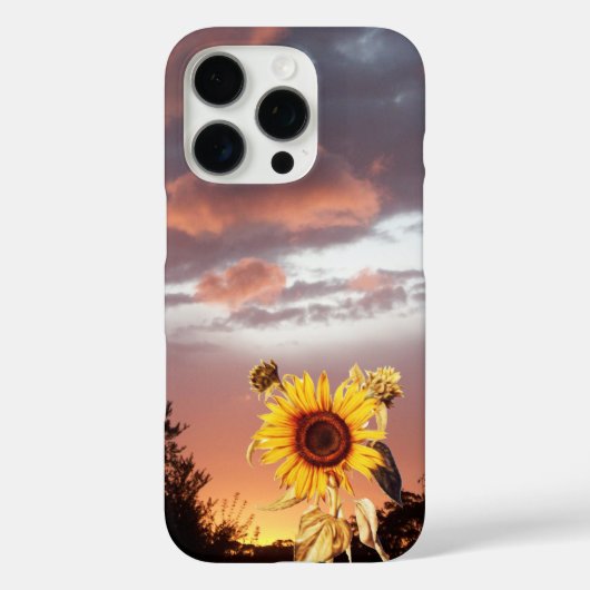 SUNFLOWER EN PINK SUMMER SUNSET Case-Mate iPhone CASE (Achterkant)