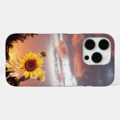SUNFLOWER EN PINK SUMMER SUNSET Case-Mate iPhone CASE (Achterkant (horizontaal))