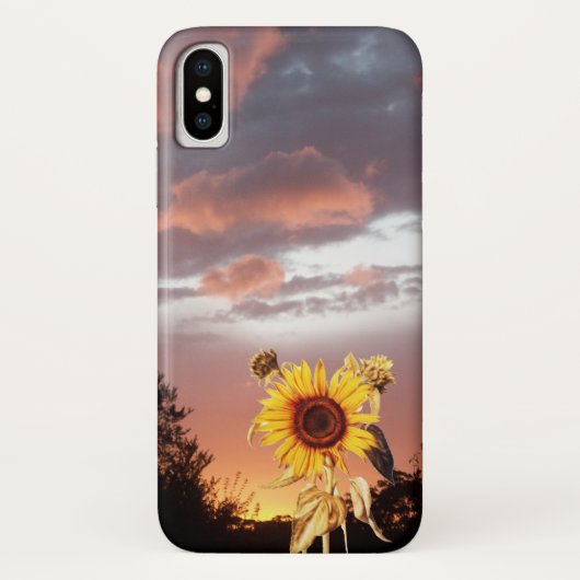 SUNFLOWER EN PINK SUMMER SUNSET Case-Mate iPhone CASE (Achterkant)