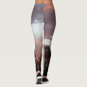 SUNFLOWER EN PINK SUMMER SUNSET LEGGINGS (Achterkant)
