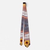 SUNFLOWER EN PINK SUMMER SUNSET STROPDAS (Achterkant)