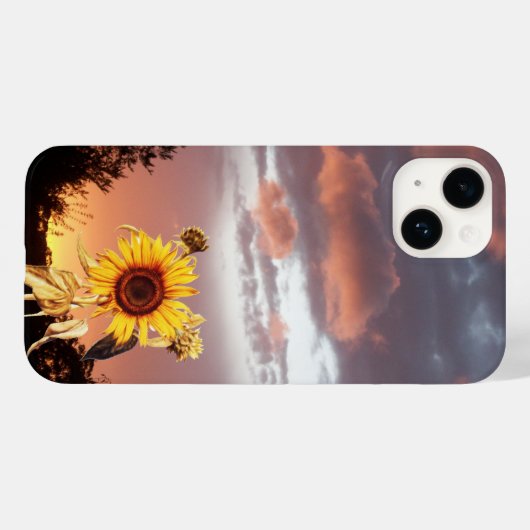 SUNFLOWER EN SUMMER SUNSET Case-Mate iPhone CASE (Achterkant (horizontaal))