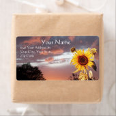 SUNFLOWER EN SUMMER SUNSET ETIKET (Insitu)