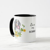 Sunflower Eucalyptus Bernese Mountain Dog Mok (Voorkant links)
