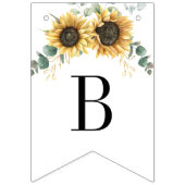 Sunflower Eucalyptus Greenery Boho Vrijgezellenfee Vlaggetjes (Tweede vlag)