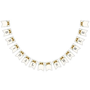 Sunflower Eucalyptus Greenery Boho Vrijgezellenfee Vlaggetjes