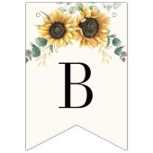 Sunflower Eucalyptus Greenery Boho Vrijgezellenfee Vlaggetjes (Tweede vlag)