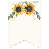 Sunflower Eucalyptus Greenery Boho Vrijgezellenfee Vlaggetjes (Eerste vlag)